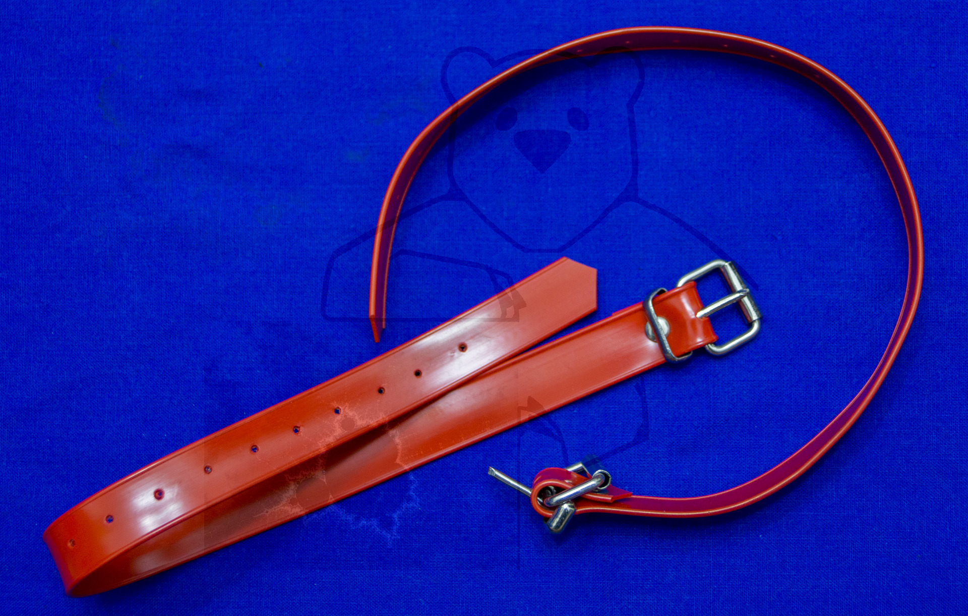Bluttransfusion mit der Blutpumpe "Transfusex", Die beiden Stauschläuche aus Kunststoff